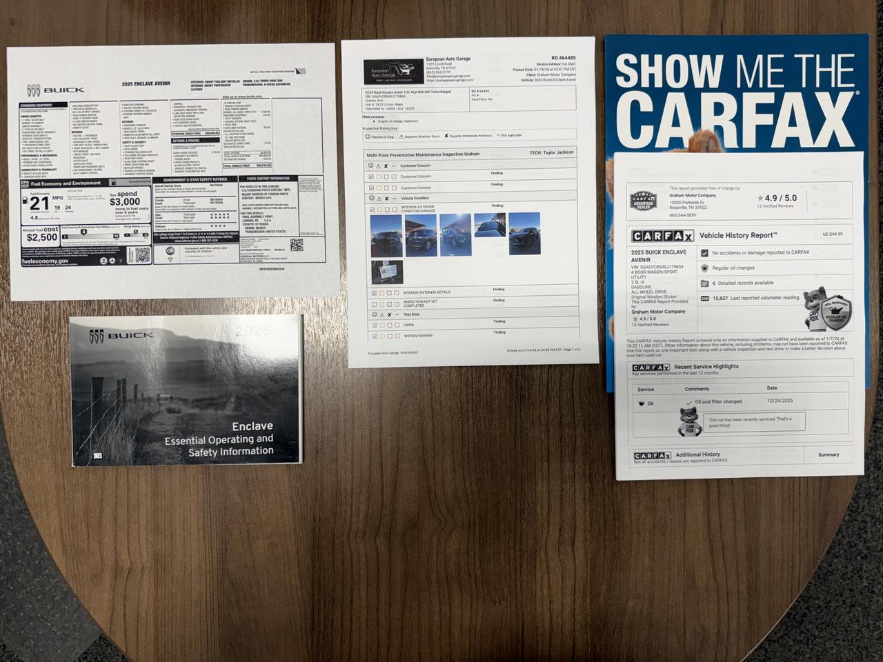 2025 Buick Enclave Avenir Knoxville TN