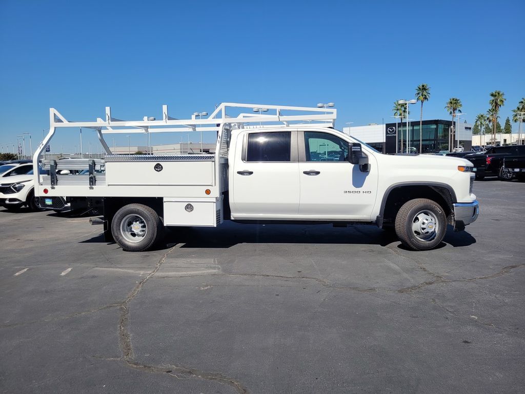 2025 Chevrolet 3500 Crew Cab 4WD, 60" CA, Diesel, DRW, WT, 10' Royal Alum Contractor Body