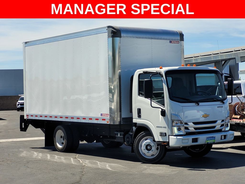 2025 Chevrolet 4500 HG LCF Gas 150" WB Reg Cab 1WT Morgan 16' x 96" x 91" Dry Freight Box