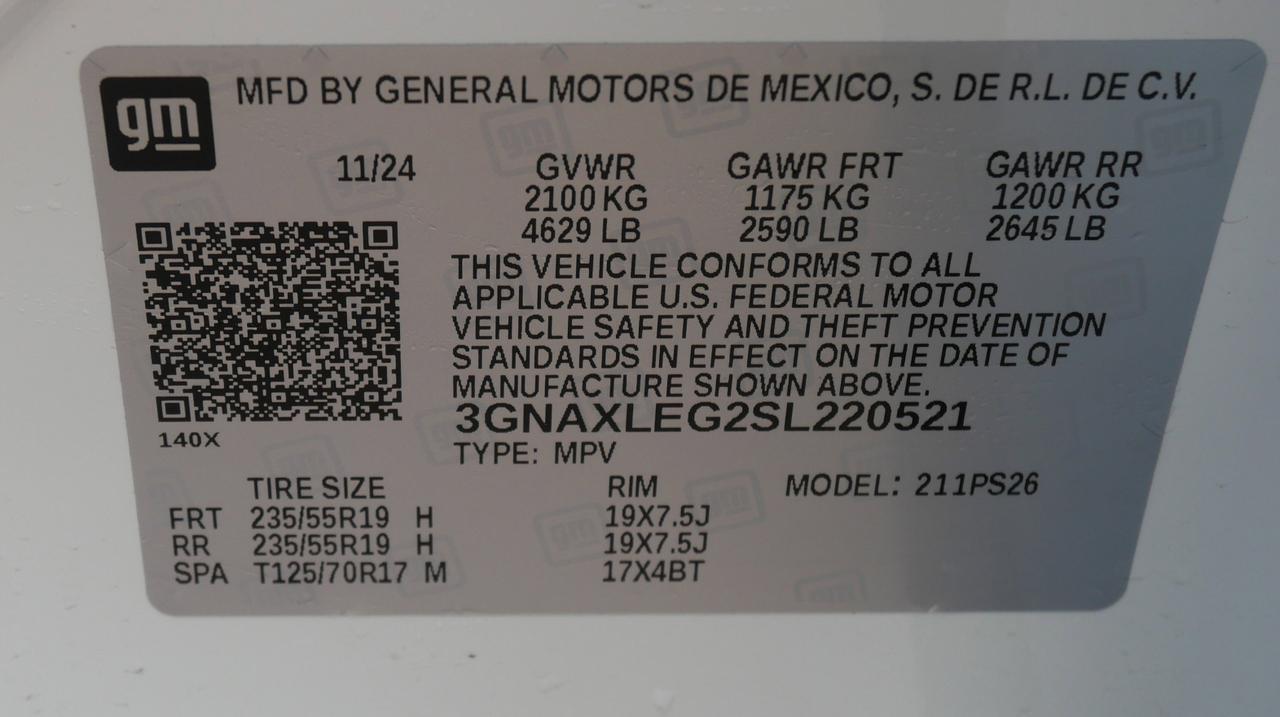 2025 Chevrolet Equinox FWD RS San Juan TX