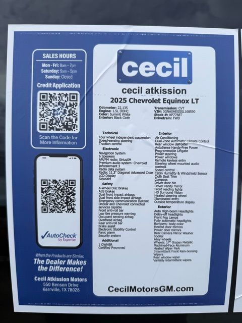 2025 Chevrolet Equinox LT Kerrville TX