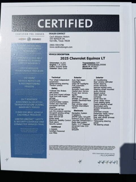 2025 Chevrolet Equinox LT Kerrville TX