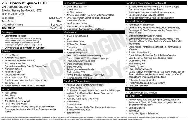 2025 Chevrolet Equinox LT Raleigh NC