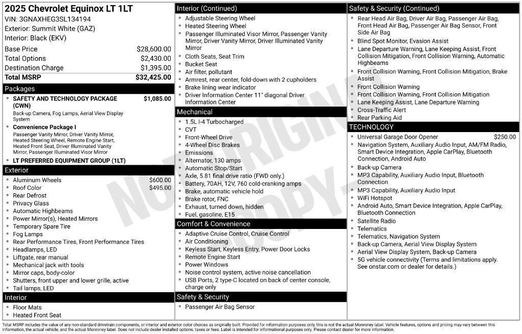 2025 Chevrolet Equinox LT Tucson AZ