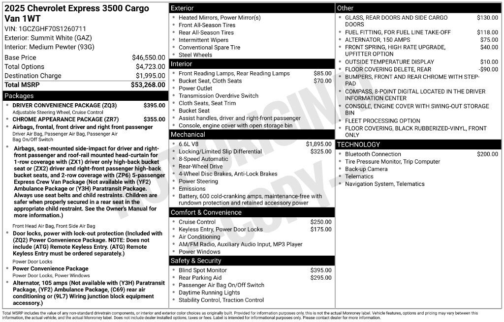 2025 Chevrolet Express 3500 Work Van Commerce GA