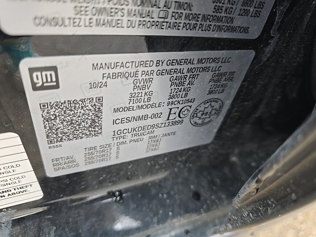 2025 Chevrolet Silverado 1500 4x4 Crew Cab LT Fond du Lac WI