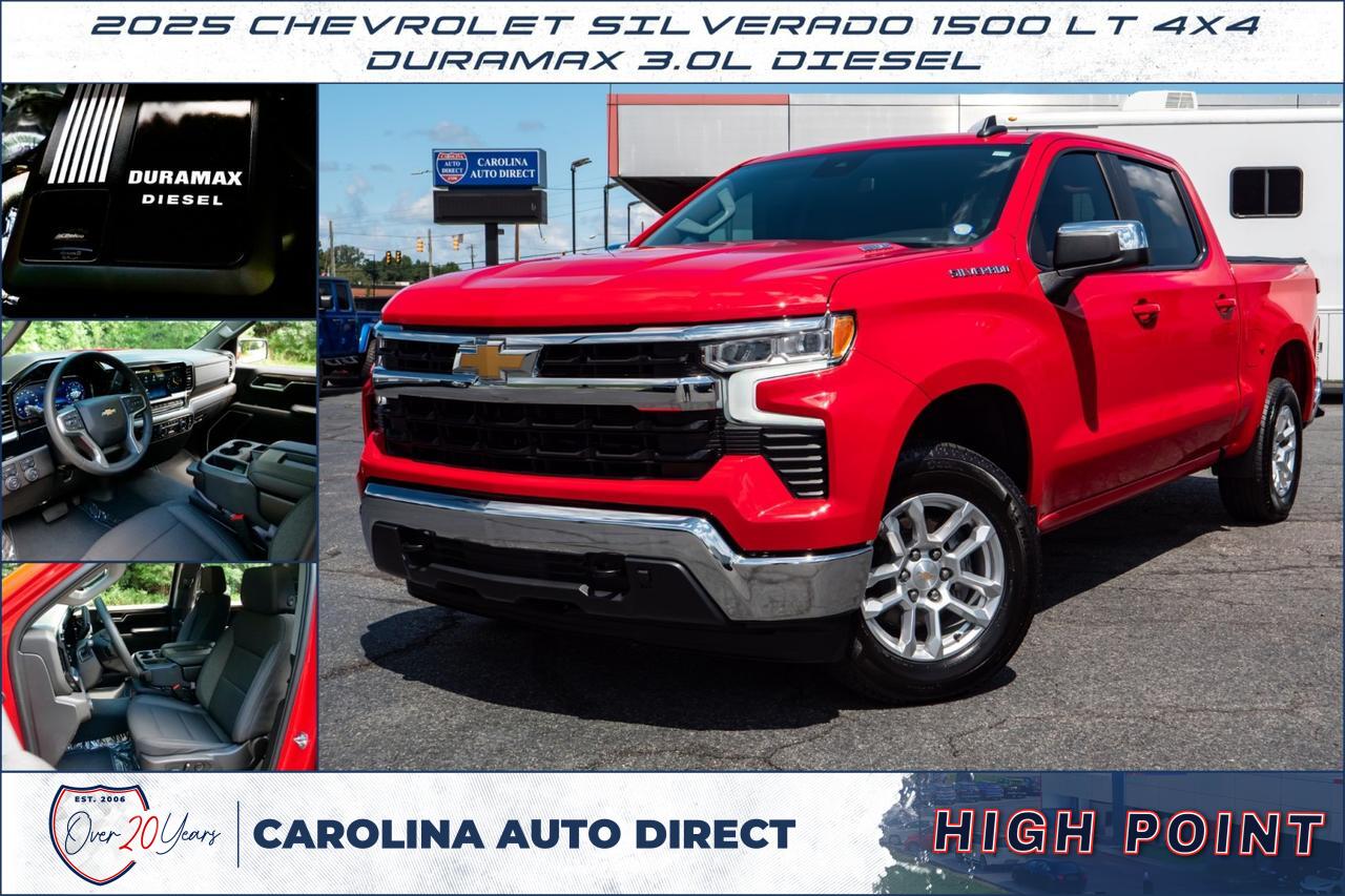 2025 Chevrolet Silverado 1500 LT 4X4 / Duramax 3.0L Diesel / Navigation!