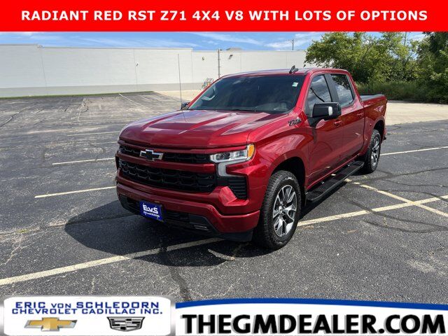 2025 Chevrolet Silverado 1500 RST Z71 Crew Cab 4WD 5.3L All-StarPremium DarkEssntlsPkgs w/20s HtdLthrBuckets AdptvCrz MultiFlexTlg Milwaukee WI