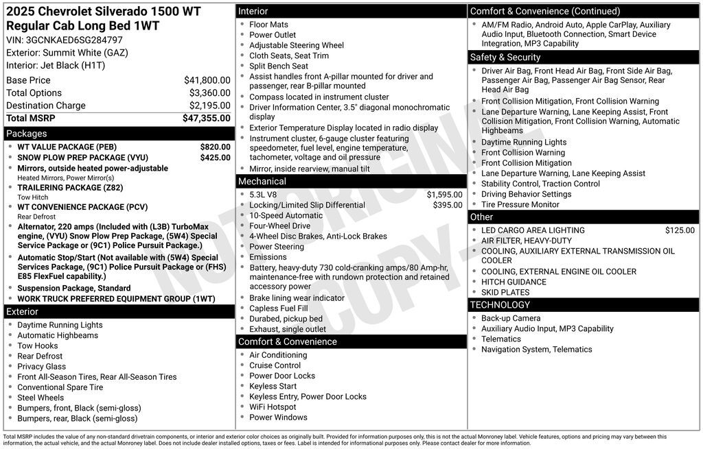 2025 Chevrolet Silverado 1500 WT Commerce GA