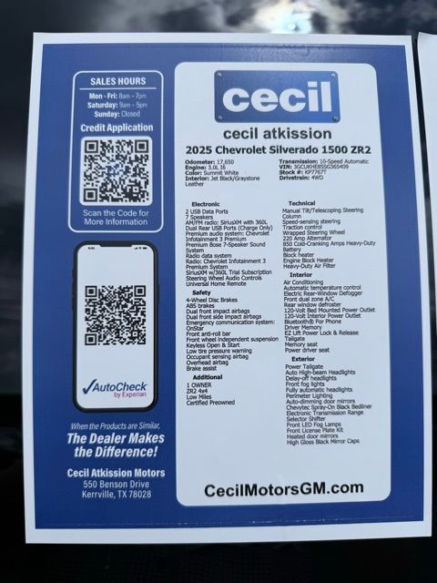 2025 Chevrolet Silverado 1500 ZR2 Kerrville TX