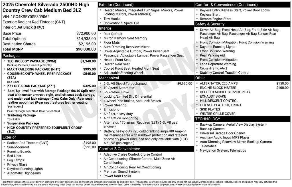 2025 Chevrolet Silverado 2500HD High Country Commerce GA