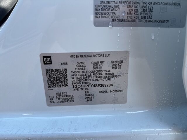 2025 Chevrolet Silverado 2500HD LTZ TX 2025 Chevrolet Silverado 2500HD LTZ TX