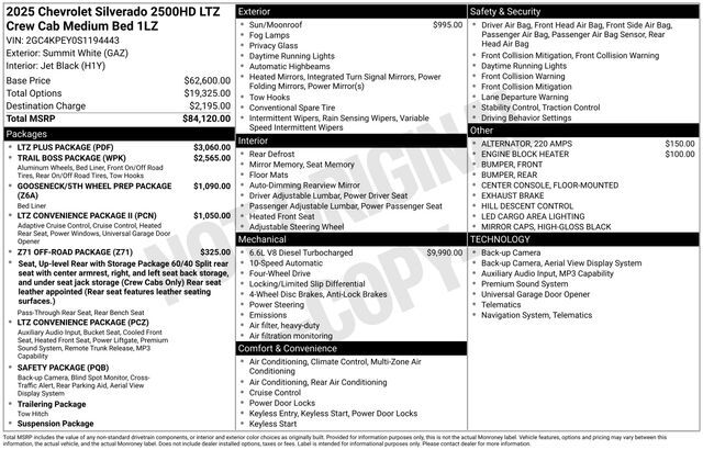 2025 Chevrolet Silverado 2500HD LTZ Raleigh NC