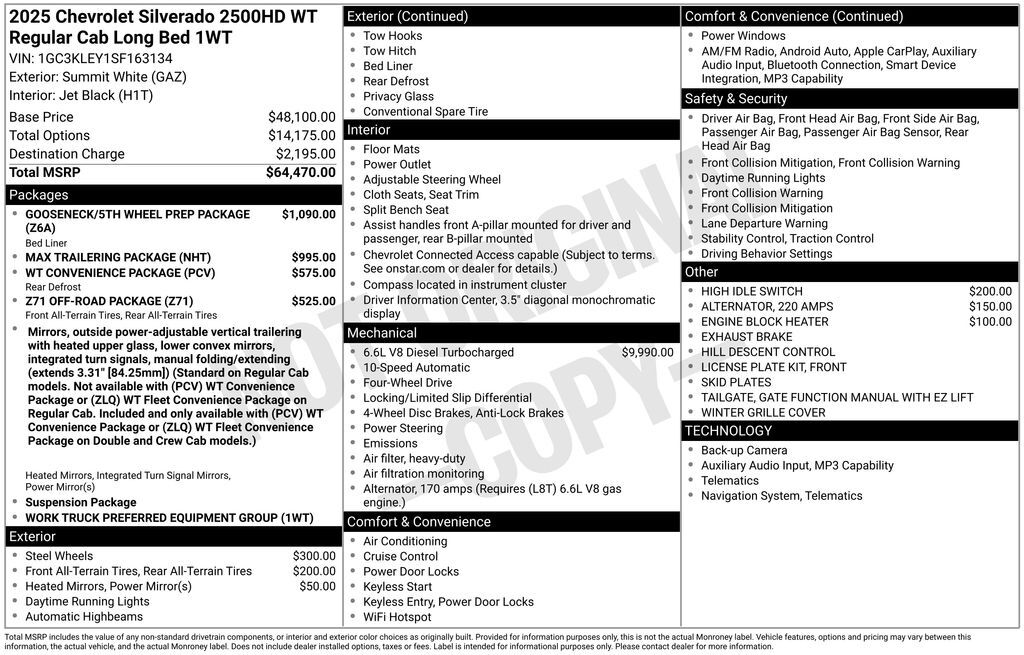 2025 Chevrolet Silverado 2500HD Work Truck Commerce GA