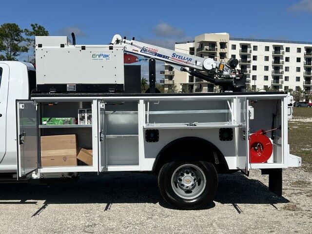 2025 Chevrolet Silverado 3500 HD Service Truck with Aluminum Stellar Crane EC3200 Homestead FL
