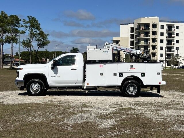 2025 Chevrolet Silverado 3500 HD Service Truck with Aluminum Stellar Crane EC3200