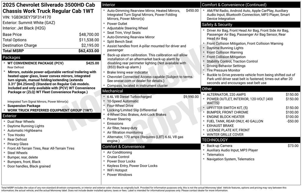 2025 Chevrolet Silverado 3500HD 4WD 11' Service Body Commerce GA