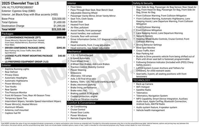 2025 Chevrolet Trax LS Raleigh NC