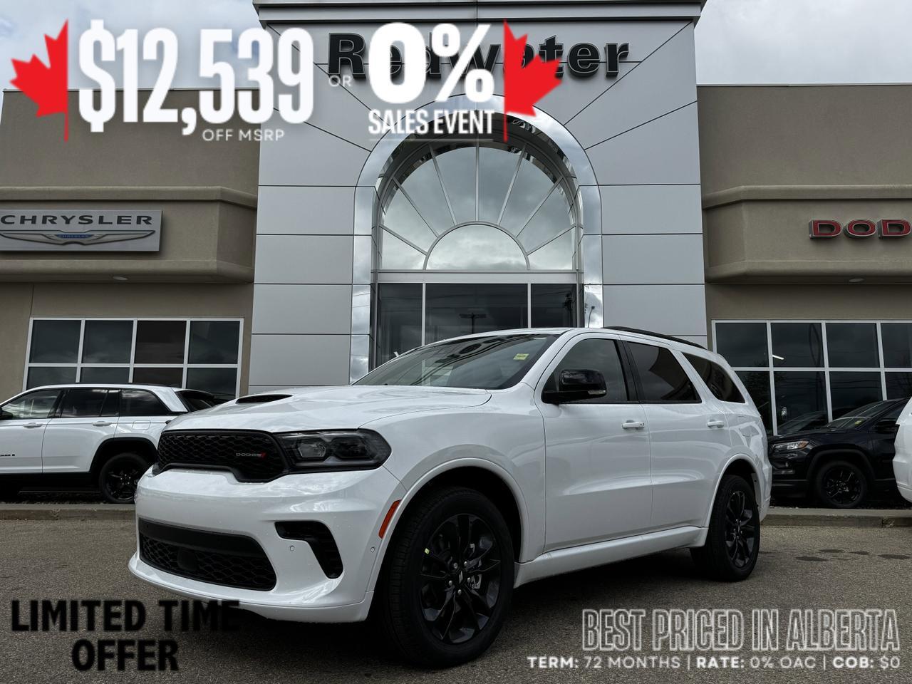2025 Dodge Durango GT Plus AWD SUV | V6 | Leather | Blacktop Pkg | Heated Vented Seats | Power Liftgate