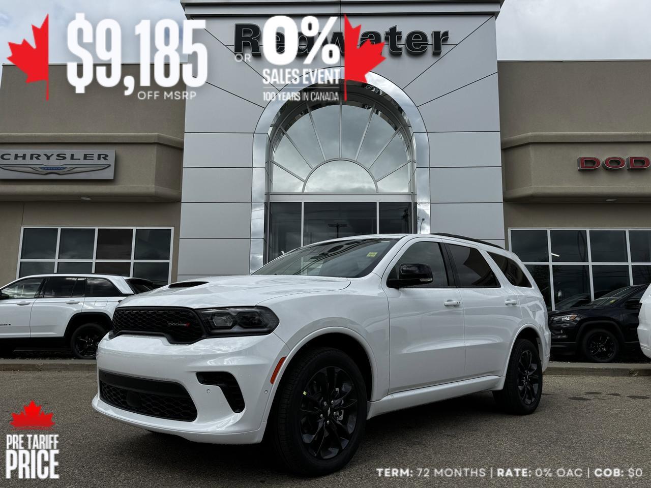 2025 Dodge Durango GT Plus AWD SUV | V6 | Leather | Blacktop Pkg | Heated Vented Seats | Power Liftgate