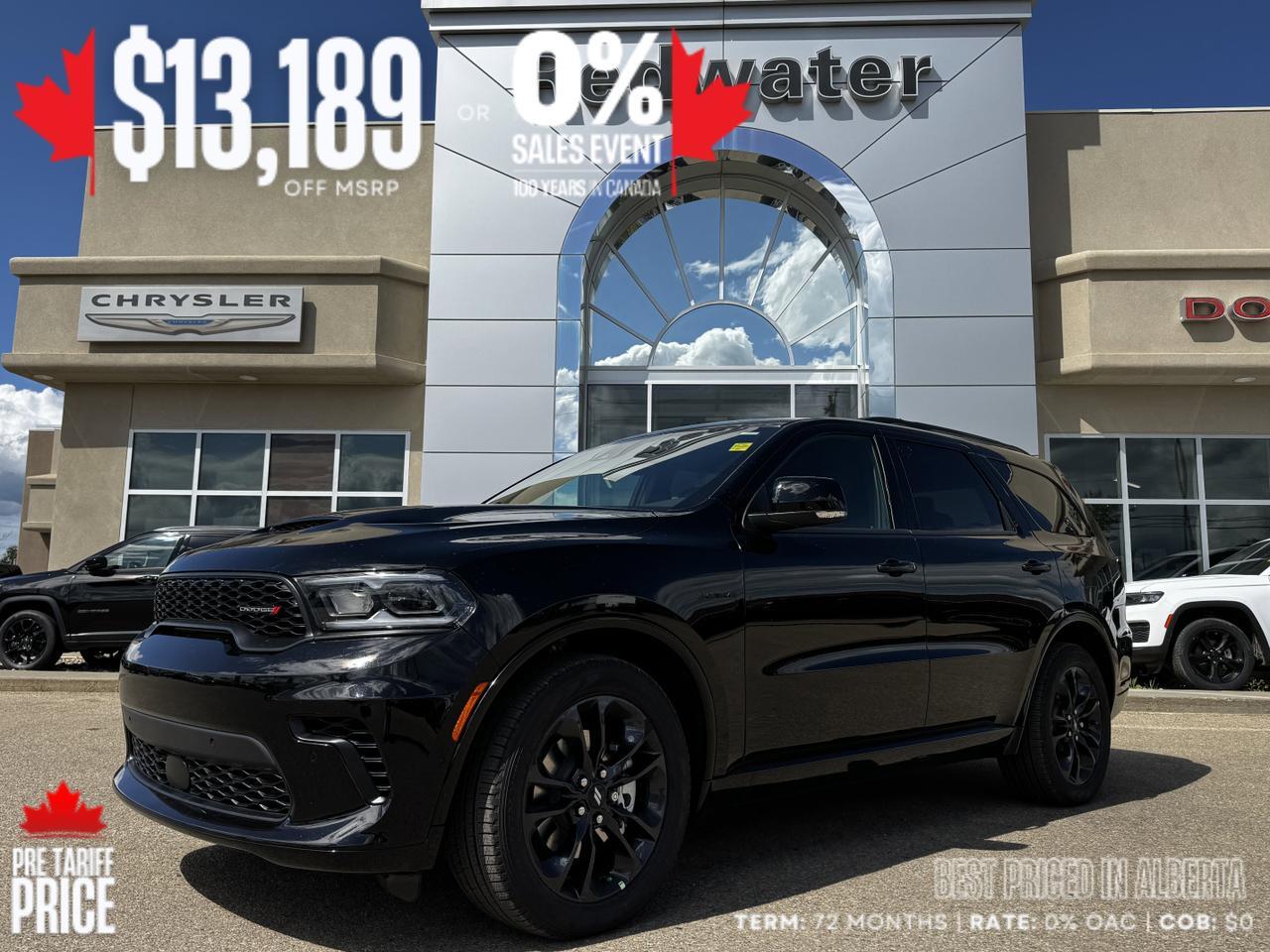 2025 Dodge Durango RT AWD SUV | HEMI V8 | DB Black | 6 Passenger | Heated Vented Seats | Leather | Power Liftgate