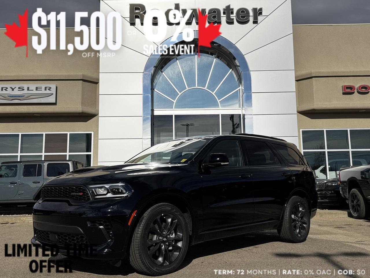 2025 Dodge Durango RT Plus AWD SUV | HEMI V8 | Leather | Blacktop Package | 6 Passenger | Power Liftgate