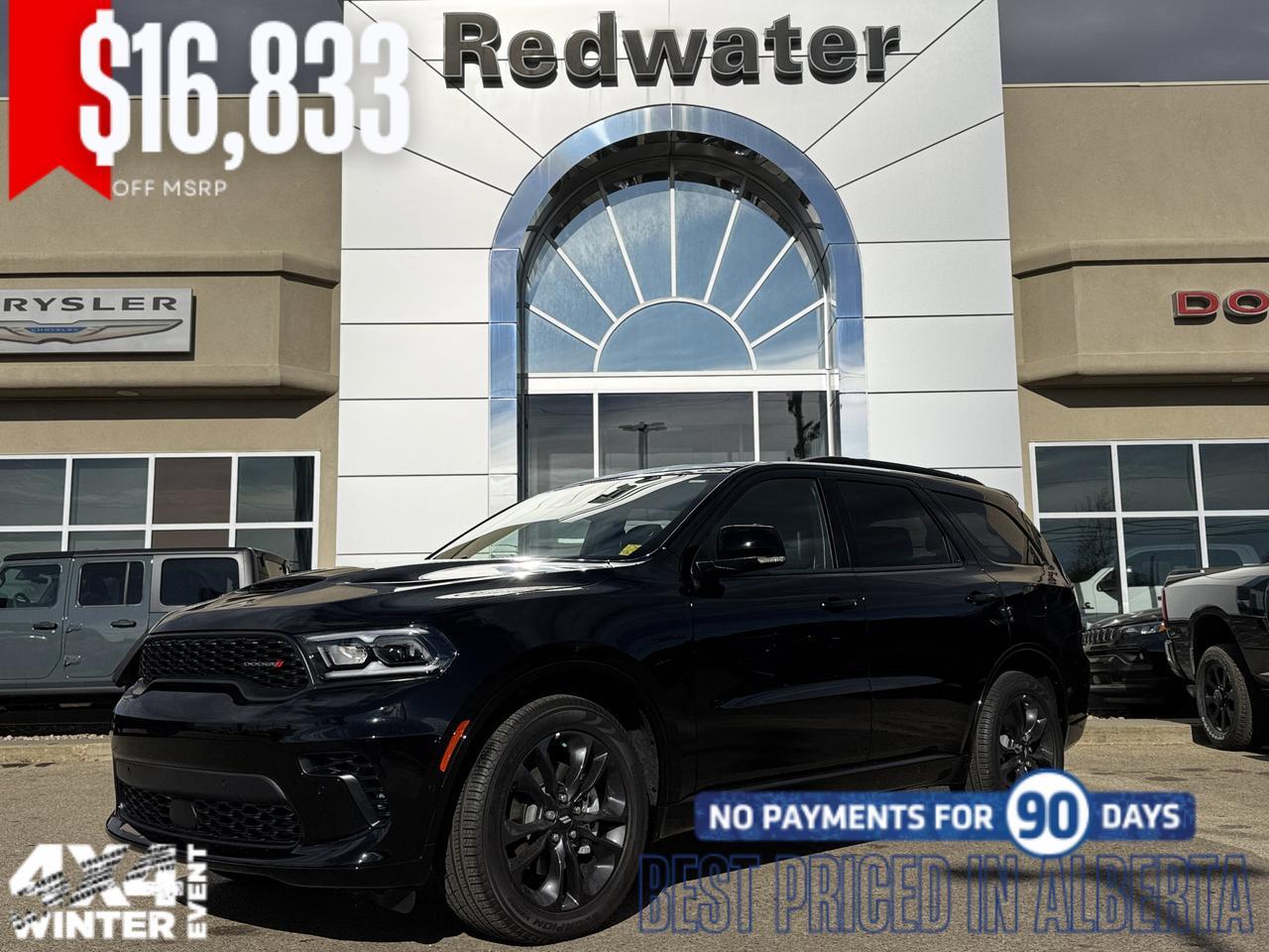2025 Dodge Durango RT Plus AWD SUV | HEMI V8 | Leather | Blacktop Package | 6 Passenger | Power Liftgate