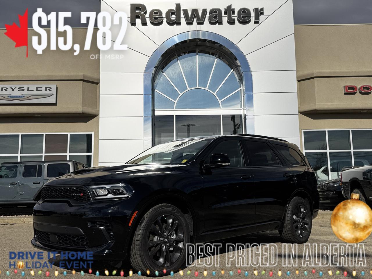 2025 Dodge Durango RT Plus AWD SUV | HEMI V8 | Leather | Blacktop Package | 6 Passenger | Power Liftgate
