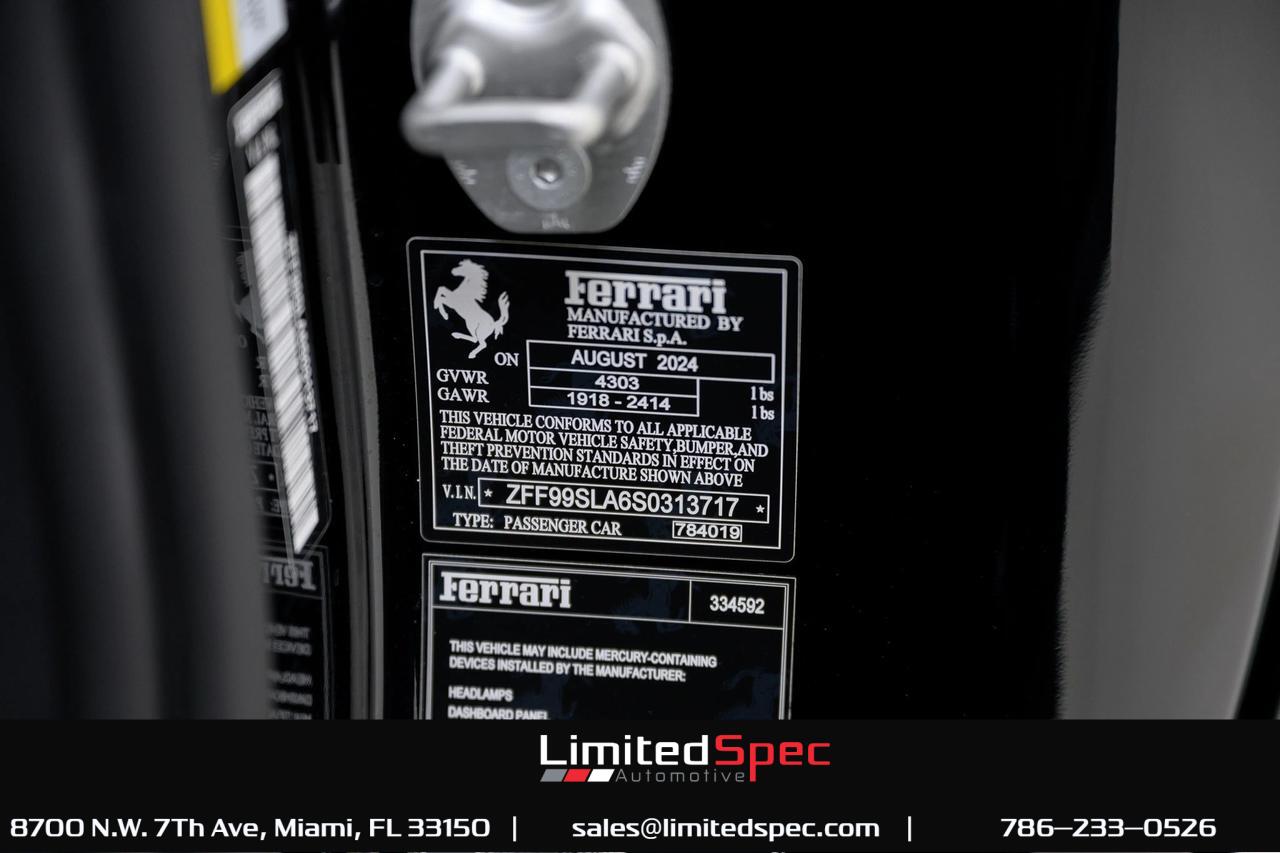2025 Ferrari 296 GTB Miami FL