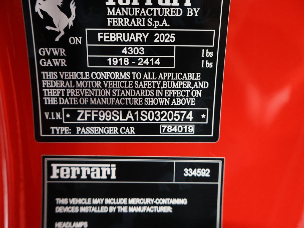 2025 Ferrari 296 GTB Base San Clemente CA