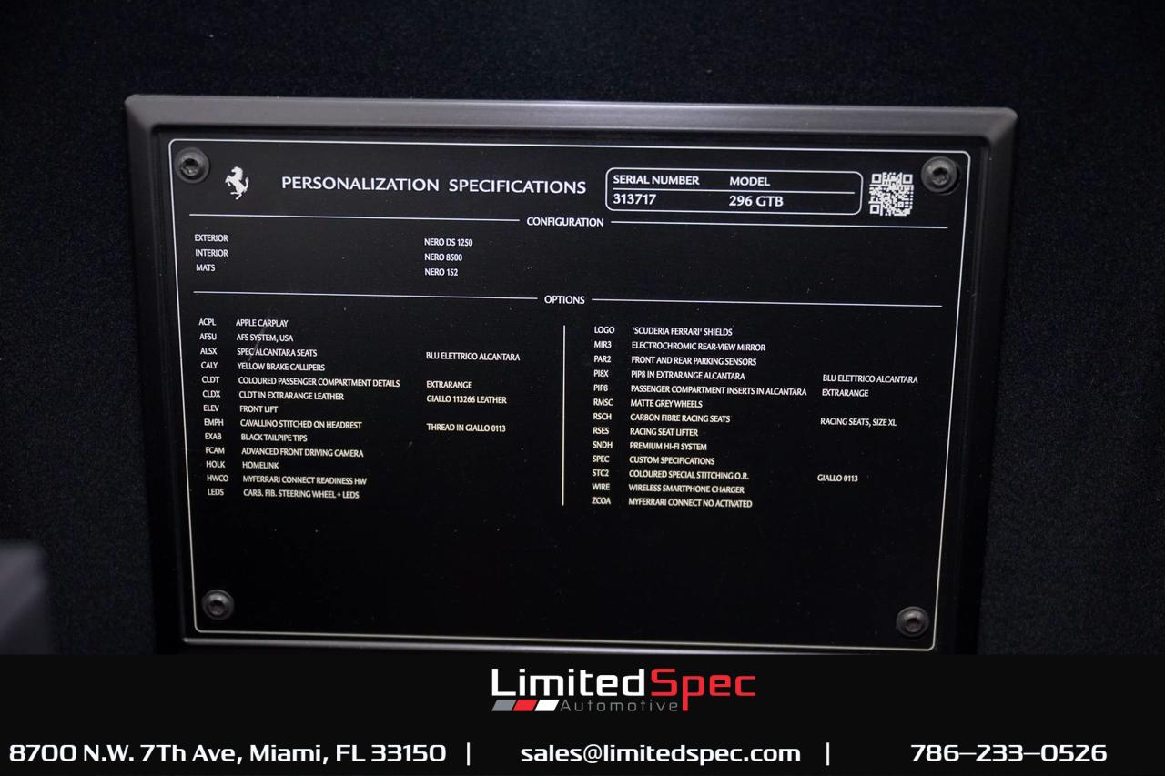2025 Ferrari 296 GTB Mansory Miami FL