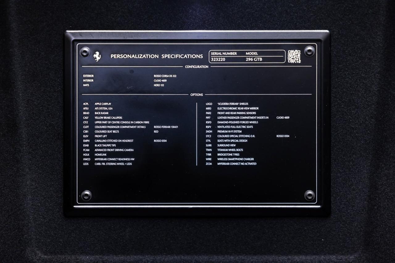 2025 Ferrari 296 GTB Only 34 Miles Brand New Car Scottsdale AZ