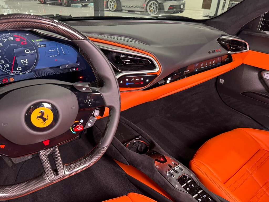 2025 Ferrari 296 GTS Nero B/B paint,Extra-Range interior,Daytona seats,surround view,JBL audio AND MUCH MUCH MORE!! Fort Lauderdale FL