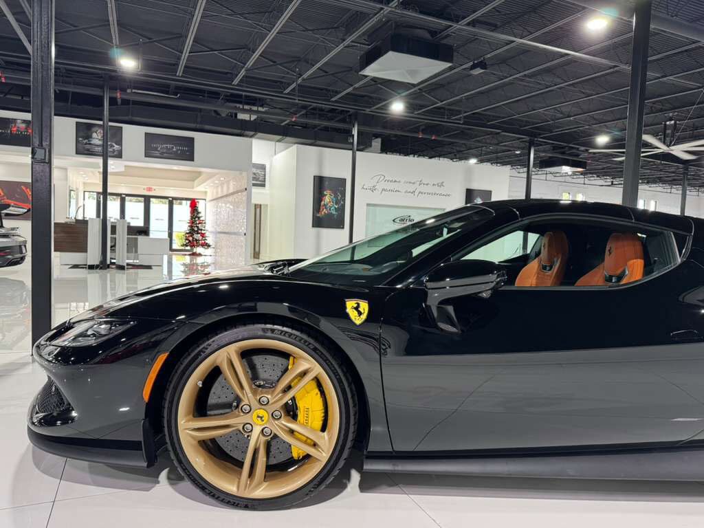 2025 Ferrari 296 GTS Nero B/B paint,Extra-Range interior,Daytona seats,surround view,JBL audio AND MUCH MUCH MORE!! Fort Lauderdale FL