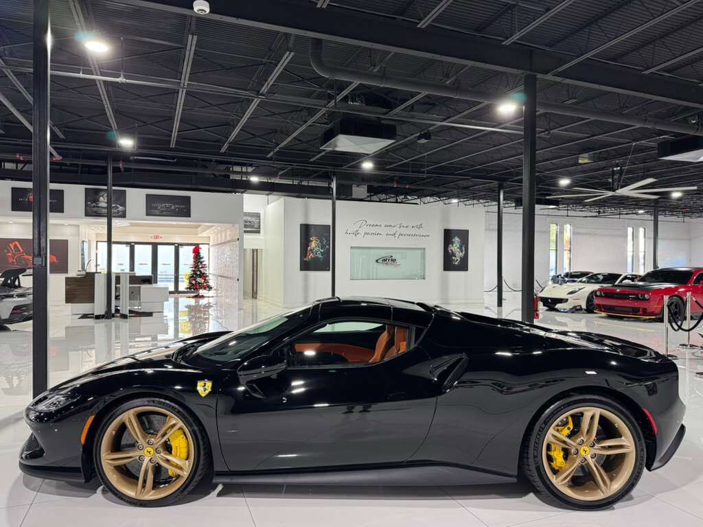 2025 Ferrari 296 GTS Nero B/B paint,Extra-Range interior,Daytona seats,surround view,JBL audio AND MUCH MUCH MORE!! Fort Lauderdale FL