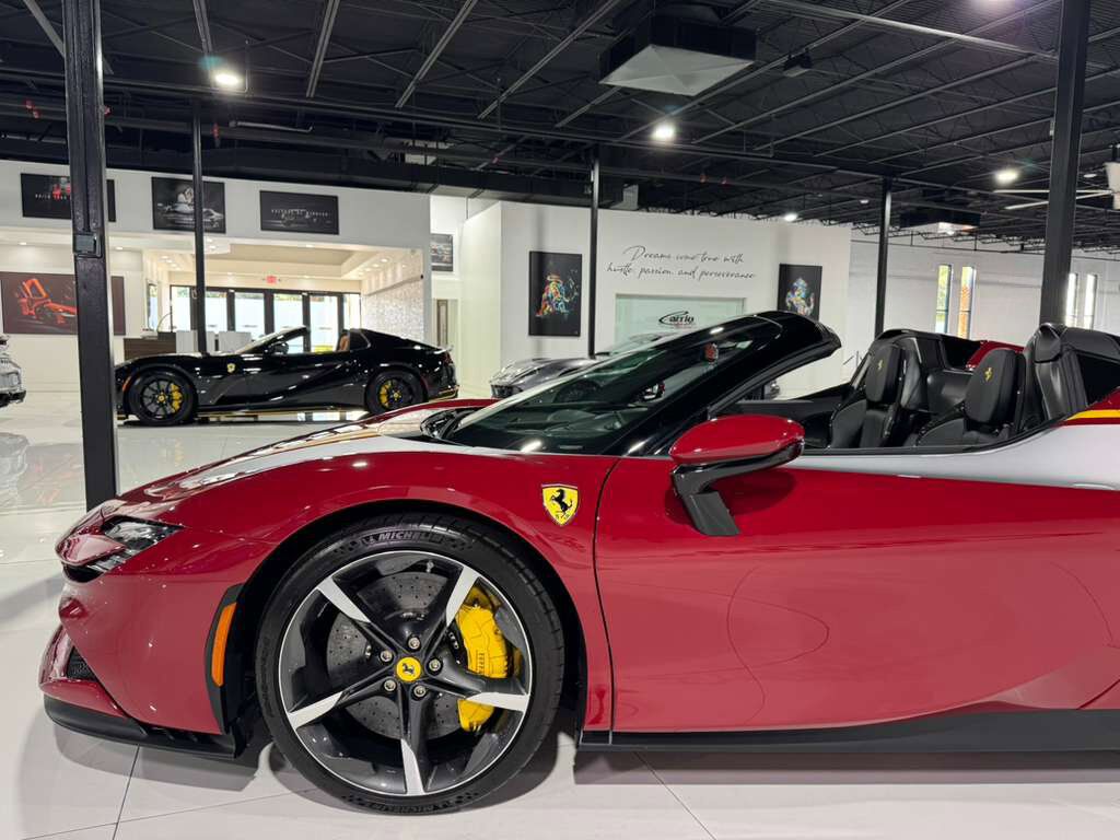 2025 Ferrari SF90 Spider Atelier New York build,Rosso Mugello paint,two-tone,painted livrea,JBL audio,carbon galore AND MORE! Fort Lauderdale FL