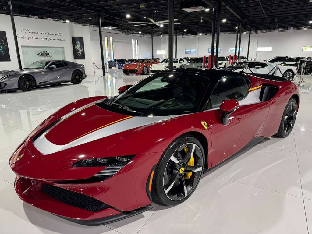 2025 Ferrari SF90 Spider Atelier New York build,Rosso Mugello paint,two-tone,painted livrea,JBL audio,carbon galore AND MORE! Fort Lauderdale FL