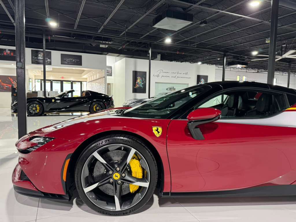 2025 Ferrari SF90 Spider Atelier New York build,Rosso Mugello paint,two-tone,painted livrea,JBL audio,carbon galore AND MORE! Fort Lauderdale FL