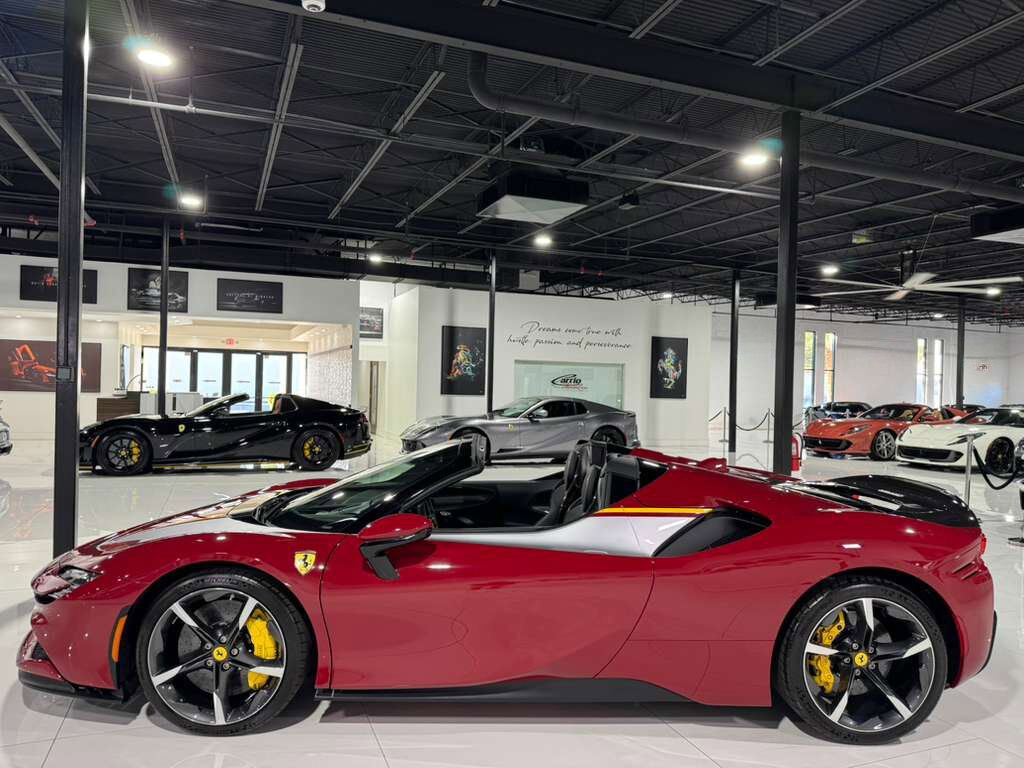2025 Ferrari SF90 Spider Atelier New York build,Rosso Mugello paint,two-tone,painted livrea,JBL audio,carbon galore AND MORE! Fort Lauderdale FL