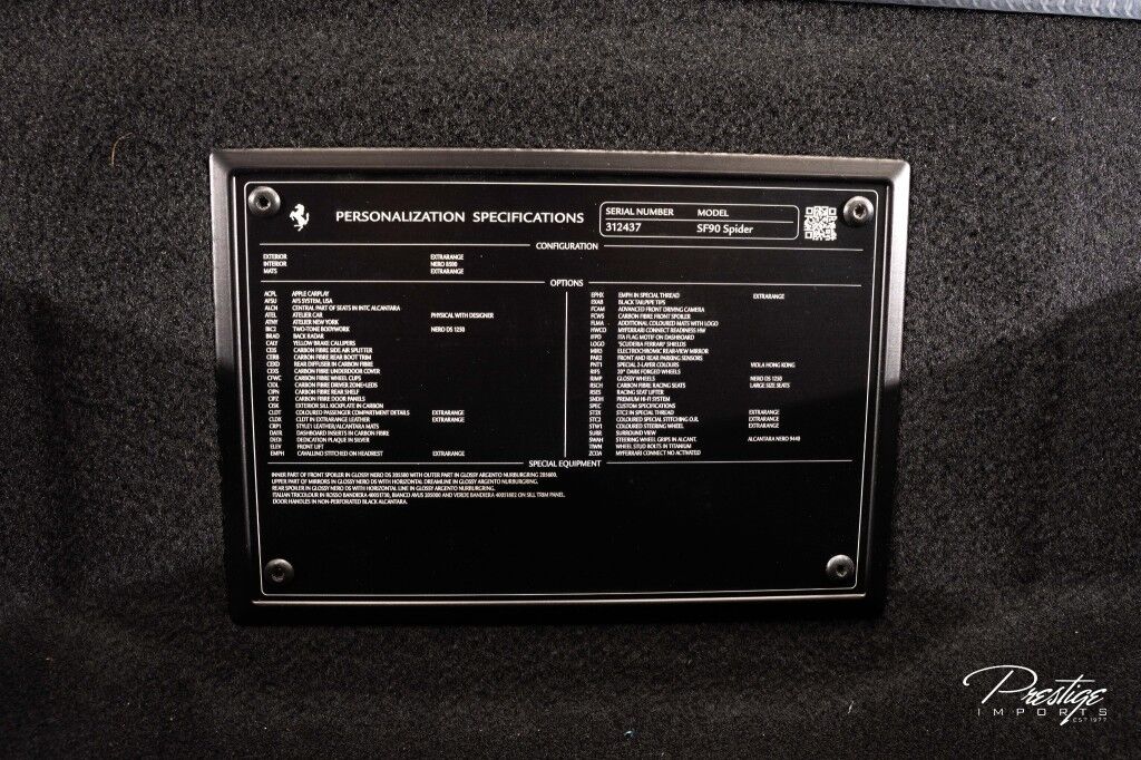 2025 Ferrari SF90 Spider Atelier North Miami Beach FL