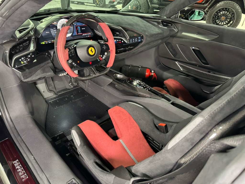 2025 Ferrari SF90 XX Spider Nero B/B paint,best weight racing seats,forged wheels,front camera,carbon galore & MUCH MORE! Fort Lauderdale FL