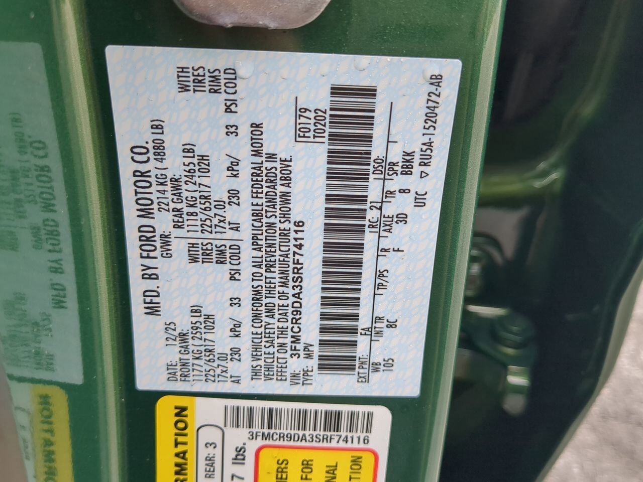 2025 Ford Bronco Sport Badlands Winder GA