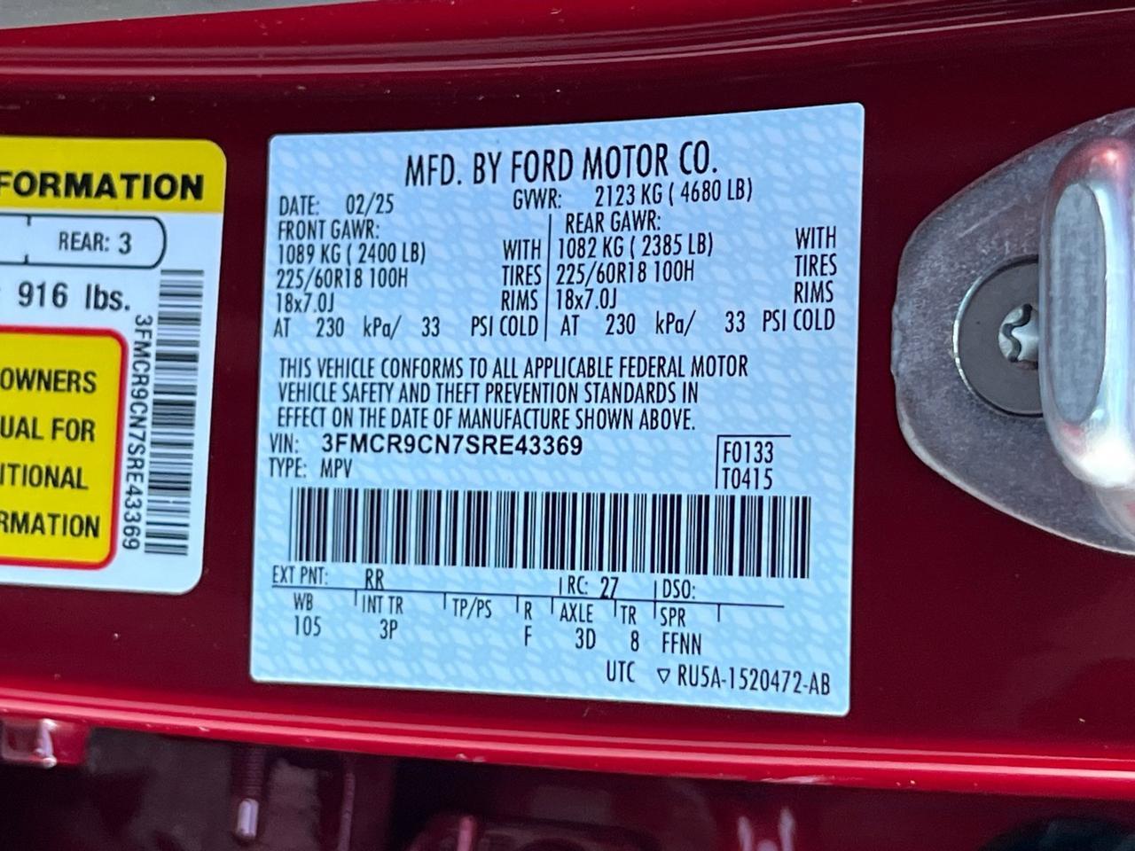 2025 Ford Bronco Sport Outer Banks Hagerstown MD