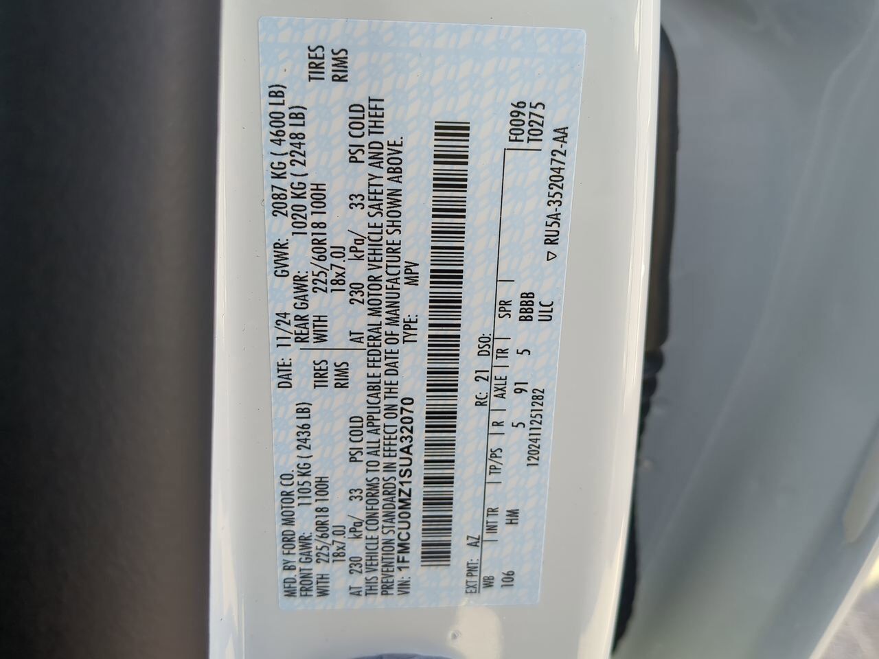 2025 Ford Escape ST-Line Winder GA