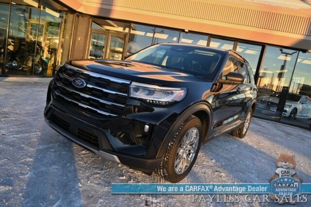 2025 Ford Explorer Active / 4X4 / Auto Start / Power & Heated Leather Seats / Heated Steering Wheel / Adaptive Cruise Control / Lane Departure & Blind Spot Alert / Apple CarPlay & Android Auto / 3rd Row / Seats 7 / Tow Pkg / 1-Owner Anchorage AK