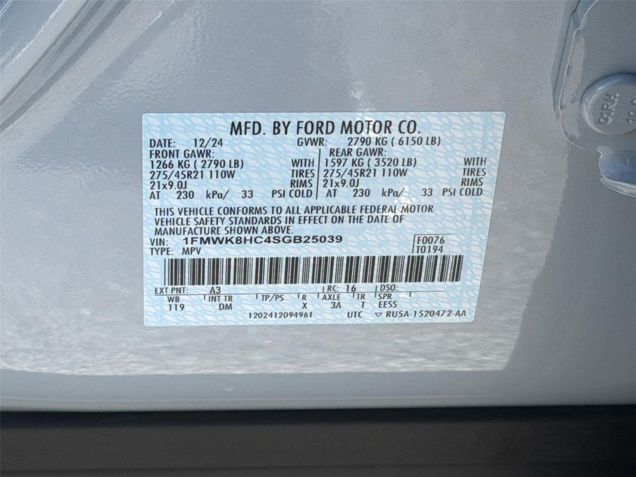 2025 Ford Explorer Platinum Hagerstown MD