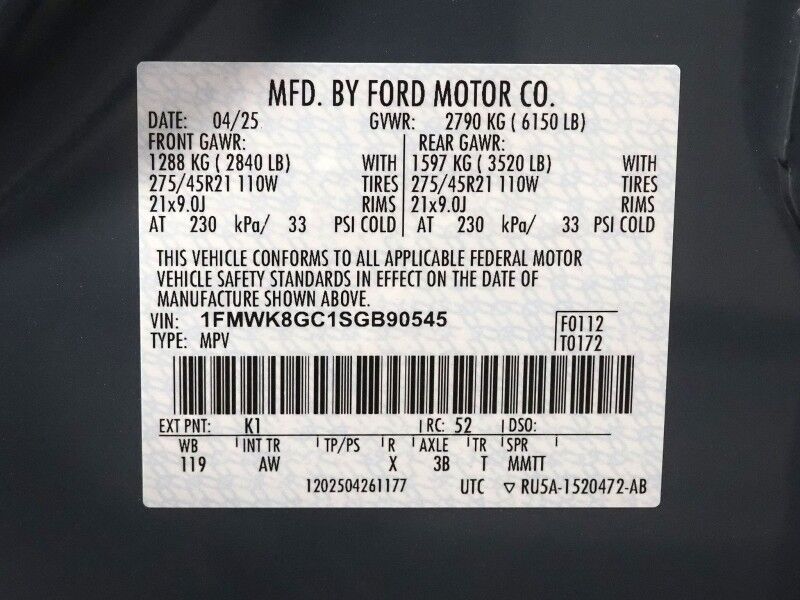 2025 Ford Explorer ST 4WD *SUN & SOUND PKG, BLACK ROOF, NAVIGATION, BLUECRUISE, SAFETY ALERTS, 360 CAMERAS, PANORAMA VISTA ROOF, CLIMATE MULTI-CONTOUR SEATS, HEATED STEERING, 2ND ROW CAPTAIN'S, REMOTE START, BANG & OLUFSEN Round Rock TX