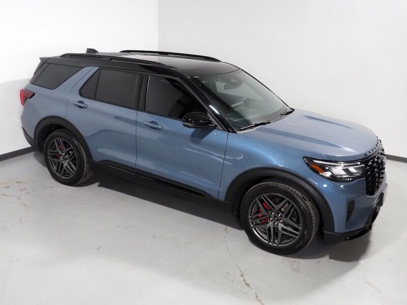 2025 Ford Explorer ST 4WD *SUN & SOUND PKG, BLACK ROOF, NAVIGATION, BLUECRUISE, SAFETY ALERTS, 360 CAMERAS, PANORAMA VISTA ROOF, CLIMATE MULTI-CONTOUR SEATS, HEATED STEERING, 2ND ROW CAPTAIN'S, REMOTE START, BANG & OLUFSEN Round Rock TX