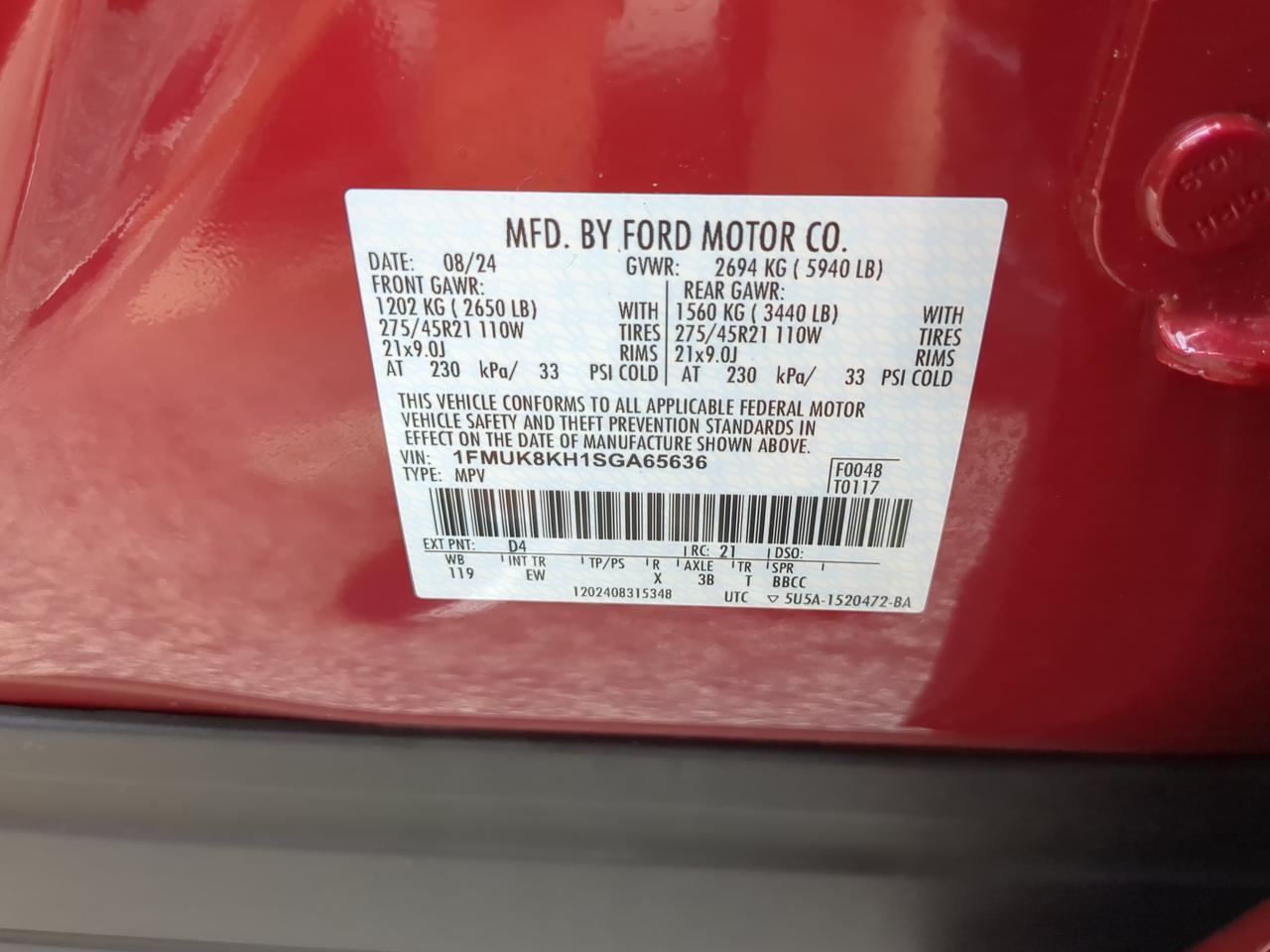 2025 Ford Explorer ST-Line Winder GA