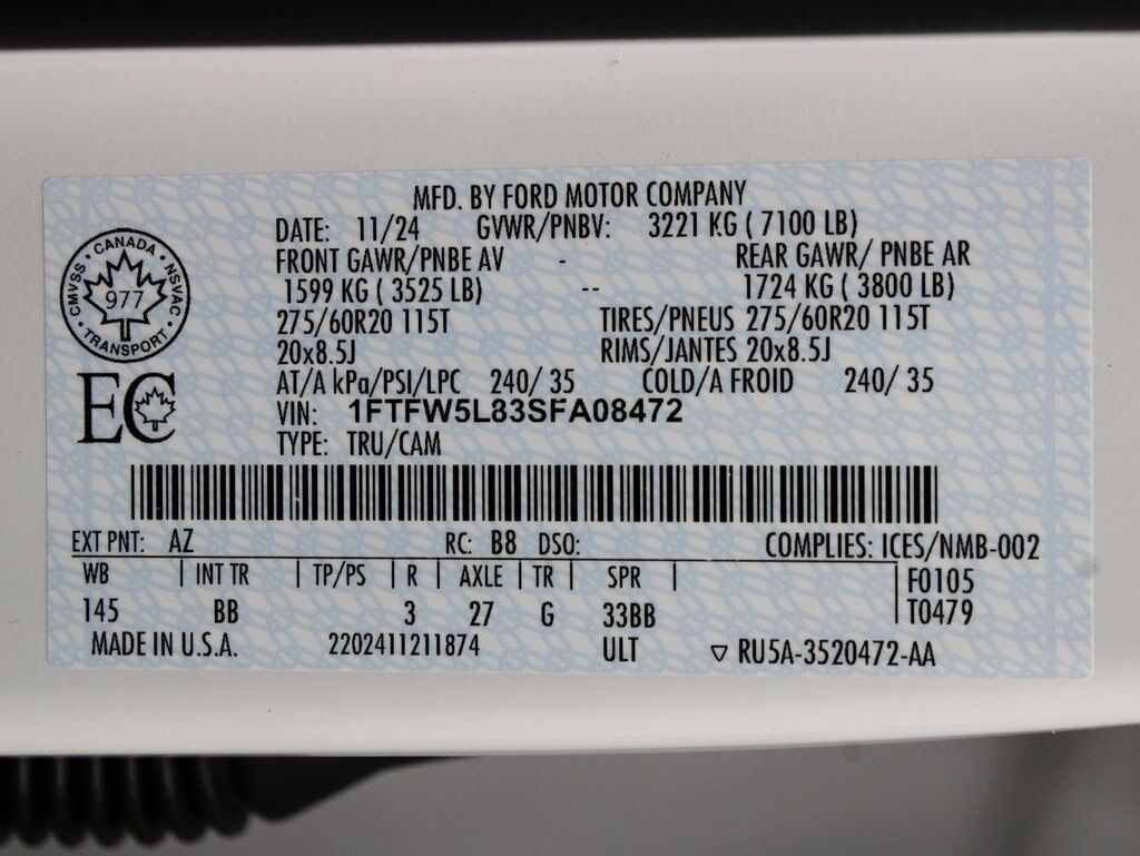2025 Ford F-150 4x4 SuperCrew Lariat Fond du Lac WI